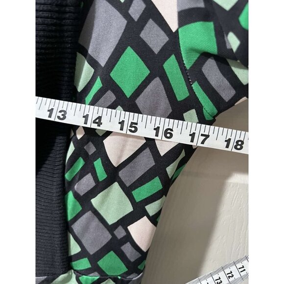 DIANE von FURSTENBERG "Zerlina" BLACK KNIT COLLAR & CUFF DETAIL WRAP DRESS,Sz 8 - Picture 5 of 10